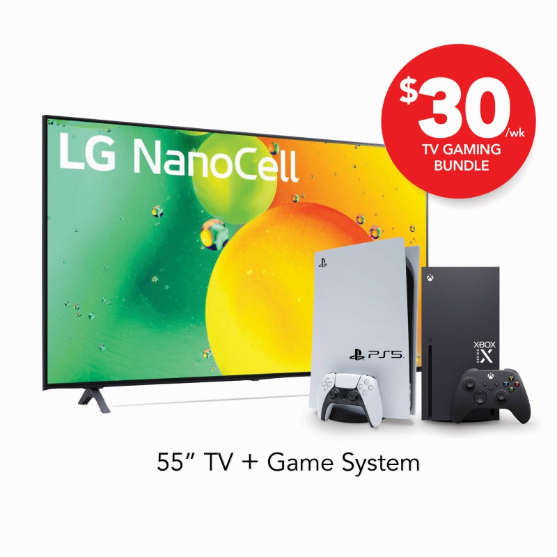 55" 4K UHD  NanoCell LED TV + Game System  0